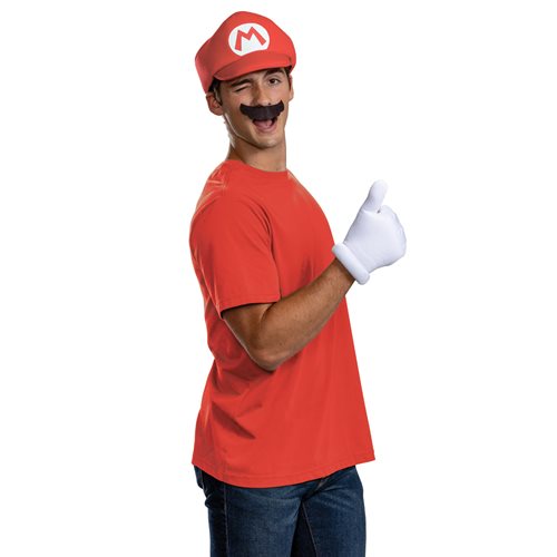 Super Mario Bros. Elevated Classic Mario Adult Roleplay Accessory Kit