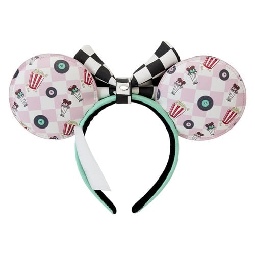 Mickey and Minnie Date Night Diner Records Headband