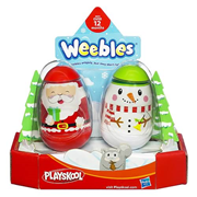 Playskool Weebles Snowman and Santa Claus Set