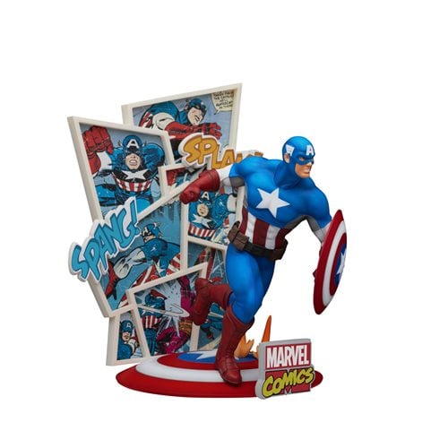 Marvel Comics 60th Anniversary Captain America DS-086 D-Stage Statue - Previews Exclusive
