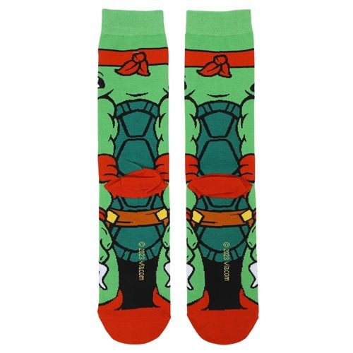 Teenage Mutant Ninja Turtles Raphael Animigos 360 Character Socks