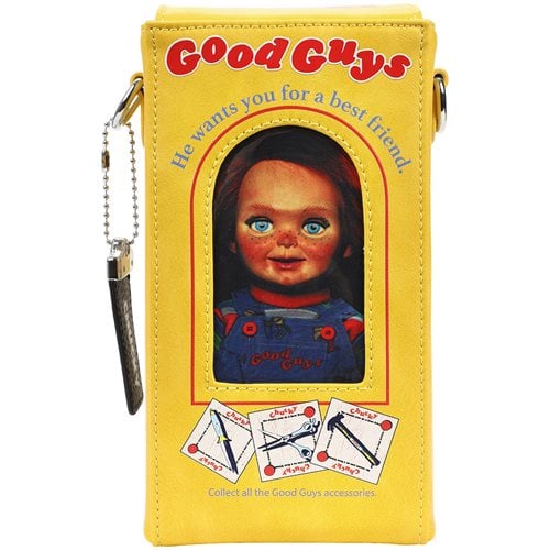 Child's Play Chucky in Good Guys Box Crossbody Purse