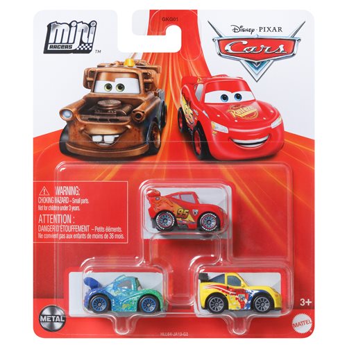Disney Pixar Cars Mini Racers 3-Pack 2024 Mix 1 Case of 6