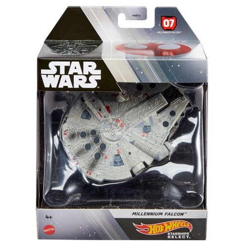 Star Wars Hot Wheels Starships Select Millennium Falcon 1:50 Scale Vehicle, Not Mint