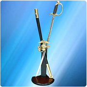US Navy Commemorative Saber and Sword Display Stand
