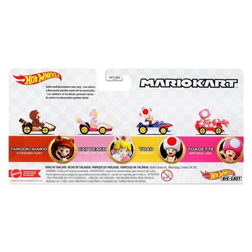 Hot Wheels Mario Kart 2024 Mix 3 Vehicle 4-Pack Case of 3