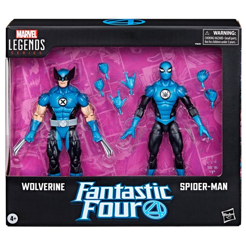 Fantastic Four Marvel Legends Series Wolverine and Spider-Man 6-Inch Action Figure 2-Pack