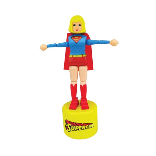 Supergirl Wooden Push Puppet