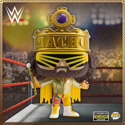 WWE King Macho Man Metallic Funko Pop! Vinyl Figure - Entertainment Earth Exclusive