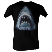 Jaws Head Logo Black Juniors T-Shirt