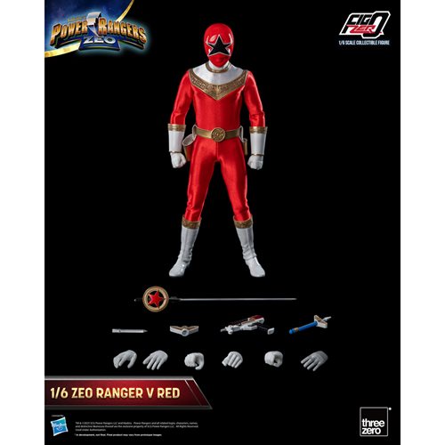 Power Rangers Zeo Red Zeo Ranger V FigZero 1:6 Scale Action Figure