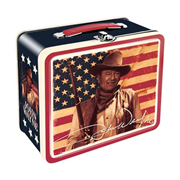 John Wayne Flag Large Fun Box Tin Tote