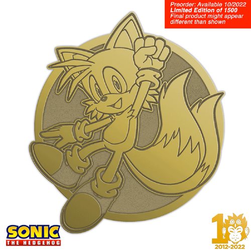 Sonic the Hedgehog Limited Edition Emblem Tails Pin