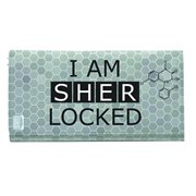 Sherlock I Am Sher Locked Gray Purse