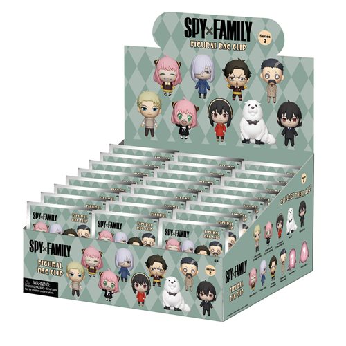 Spy x Family Series 2 3D Foam Bag Clip Display Case of 24