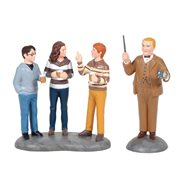 Harry Potter Village Professor Slughorn and The Trio Statue