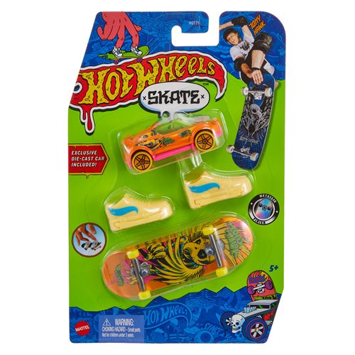 Hot Wheels Skate Collector Fingerboard and Vehicle Pack 2024 Mix 1 Random Set of 2