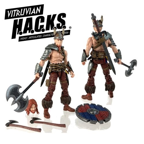 Vitruvian H.A.C.K.S. Series 2 Fantasy Wave 6.5 Sigurd Barbarian Adventurer Action Figure