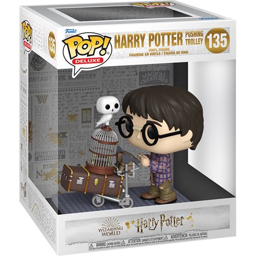 Harry Potter and the Sorcerer's Stone 20th Anniversary Harry Pushing Trolley Deluxe Pop! Vinyl Figur
