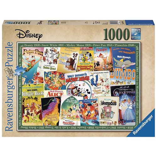 Disney Vintage Movie Posters 1,000 Piece Puzzle