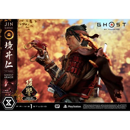 Ghost of Tsushima Jin Sakai Vow of Vengeance Ghost Armor 1:4 Scale Statue