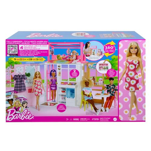 Barbie 2-Story Dollhouse with Doll