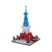 World Famous Buildings Paris Banks of the Seine Tricolor Version Nanoblock Sights to See Constructible Figure