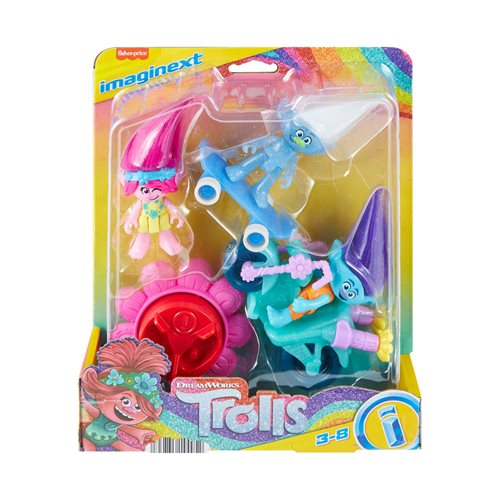 Trolls Imaginext Sparkle and Roll Action Figure Set