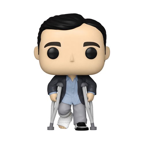 The Office Michael Standing with Crutches Pop! Vinyl Figure