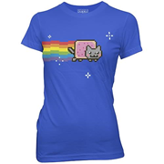 Nyan Cat Original Blue Juniors T-Shirt