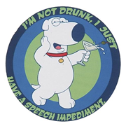 Family Guy Brian Talking Pin Badge