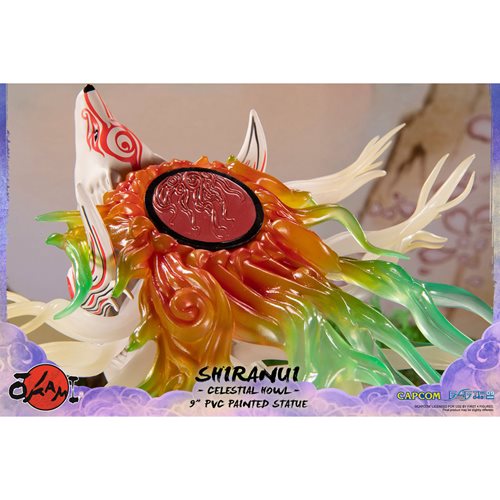 Okami: Shiranui 9-Inch Staute - Celestial Howl Pose