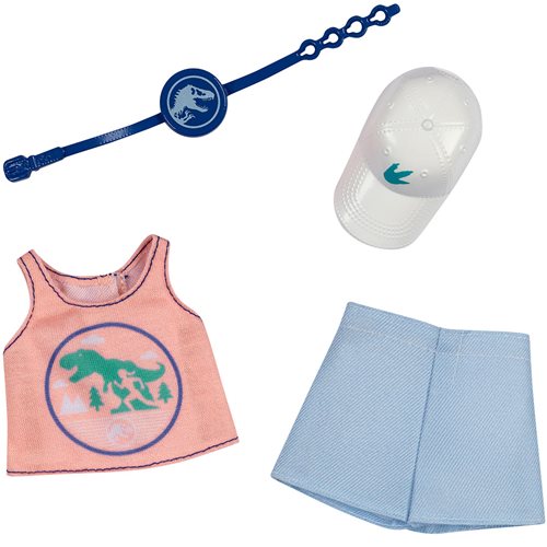 Jurassic World Barbie Complete Look Pink Tank and Shorts Fashion Pack