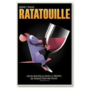 Ratatouille Remy Avec Vin Paper Giclee Print