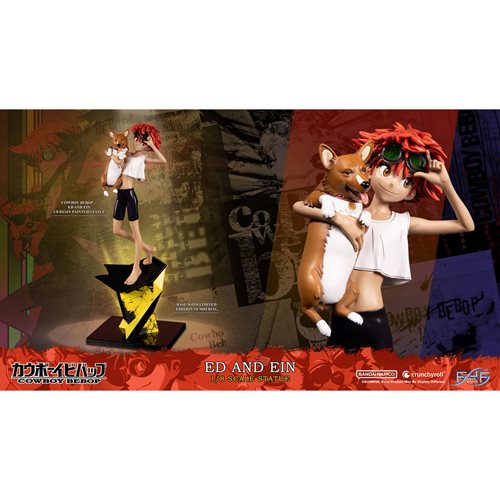 Cowboy Bebop Ed and Ein Resin 1:8 Scale Statue