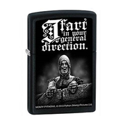 Monty Python and the Holy Grail I Fart In Your General Direction Black Matte Zippo Lighter