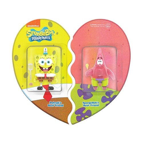 SpongeBob SquarePants and Patrick Star (Glitter) 3 3/4-Inch ReAction Figure 2-Pack - SDCC Exclusive