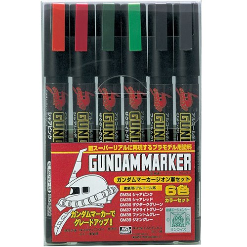 Gundam Marker GMS108 Zeon Marker Set of 6