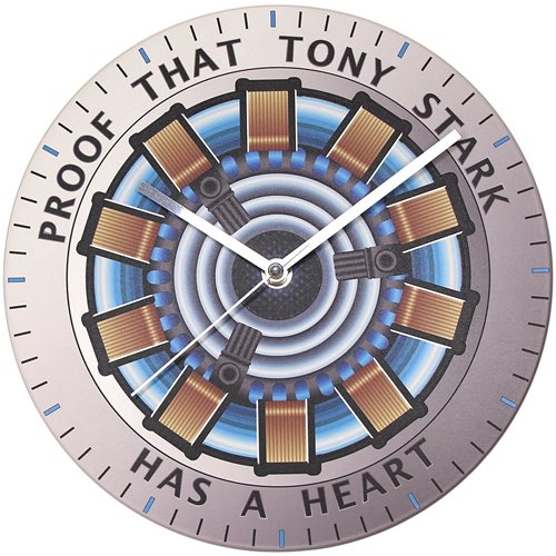 Iron Man Tony Stark Has A Heart Metal Clock