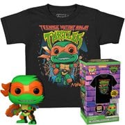 Teenage Mutant Ninja Turtles: Mutant Mayhem Michelangelo Black Light Funko Pocket Pop! with Youth T-Shirt
