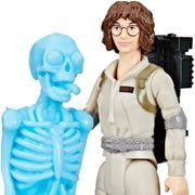 Ghostbusters Frozen Empire Fright Features Phoebe Spengler 5-Inch Action Figure with Ecto-Stretch Tech Bonesy Ghost