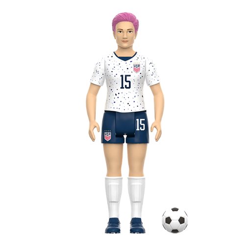 US Soccer 3 3/4-Inch Megan Rapinoe 2023 World Cup Home Kit ReAction Figure