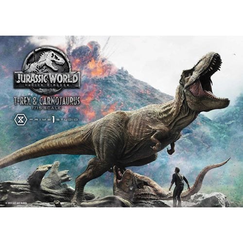 Jurassic World: Fallen Kingdom T-Rex and Carnotaurus Deluxe Ver. Legacy Museum Collection 1:15 Scale