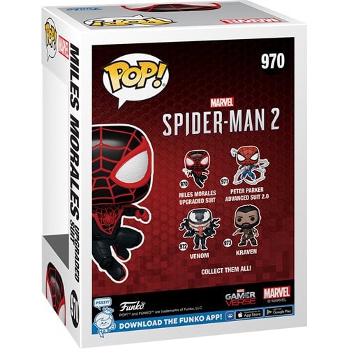 Spider-Man 2 Game Miles Morales Upgraded Suit Funko Pop! Vinyl Figure