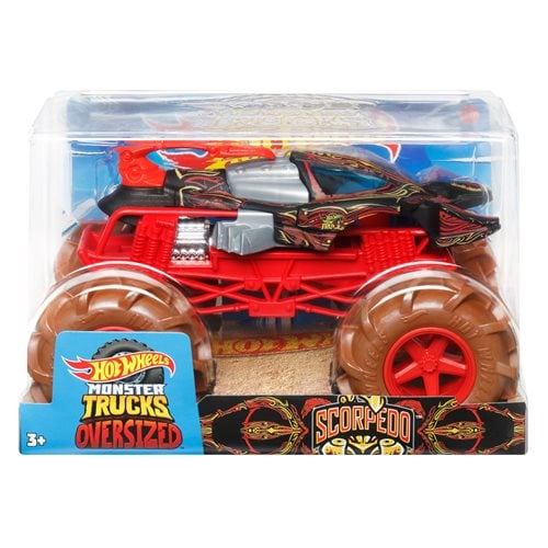 Hot Wheels Monster Trucks 1:24 Scale 2023 Mix 12 Vehicle Case of 4