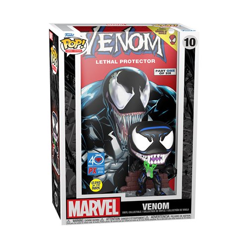 Marvel Venom Glow-in-the-Dark Pop! Lethal Protector Comic Cover Vinyl Figure - Previews Exclusive