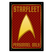 Star Trek Starfleet Personnel Tin Sign
