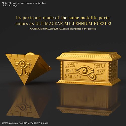 Yu-Gi-Oh Gold Sarcophagus for the Ultimagear Millennium Puzzle Model Kit