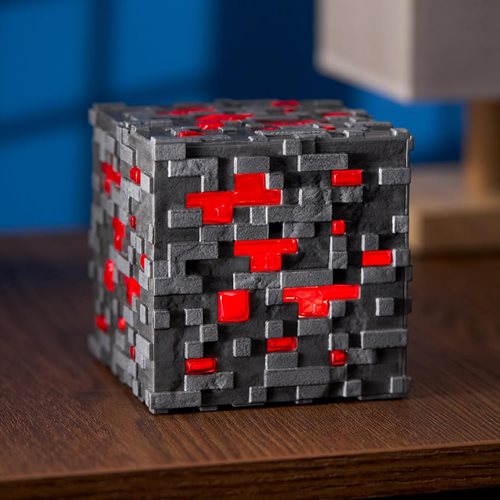 Minecraft Light-Up Redstone Ore Prop Replica