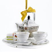 Downton Abbey Teapot Set 4-Inch Ornament